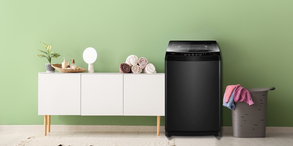 Thiết kế máy giặt cửa trên lồng đứng tiện lợi, dễ thao tác