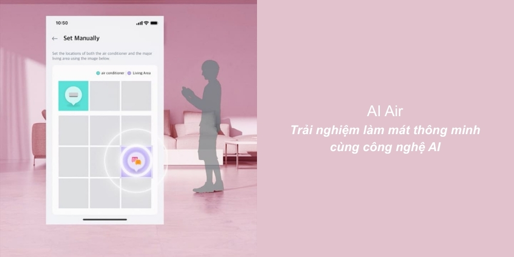 AI Air trên máy lạnh LG 1 Hp IDC09B2