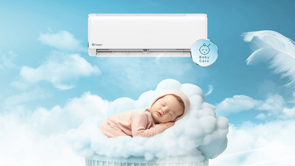 Chế độ BabyCare trên máy lạnh Casper 1 HP JC-09IU36