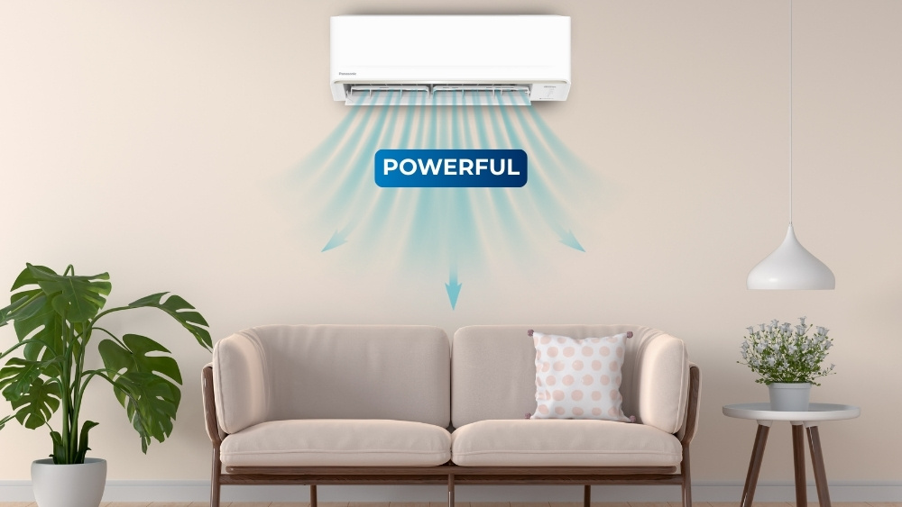 Chế độ làm lạnh nhanh Powerful của Máy Lạnh Panasonic CU/CS-PU9CKH-8D