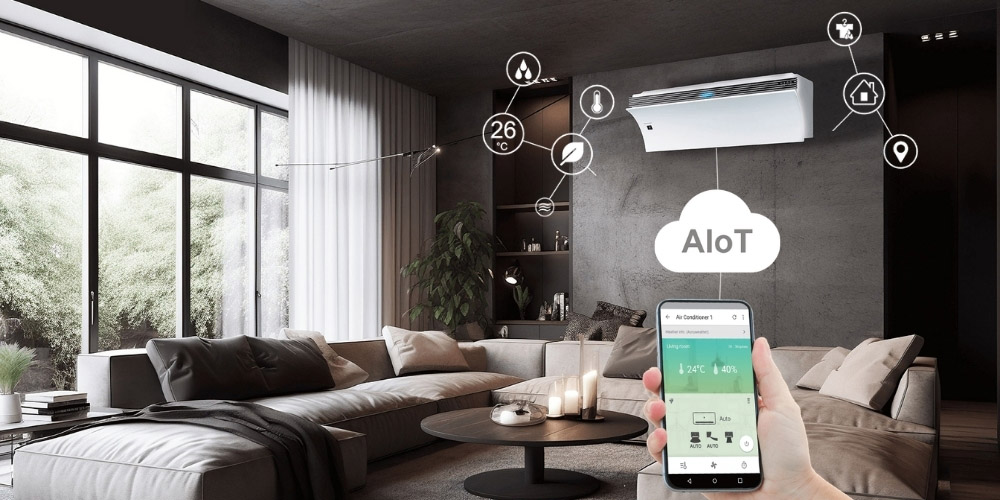 Công nghệ AIoT giúp quản lý máy lạnh AH-XP13DPW bằng điện thoại