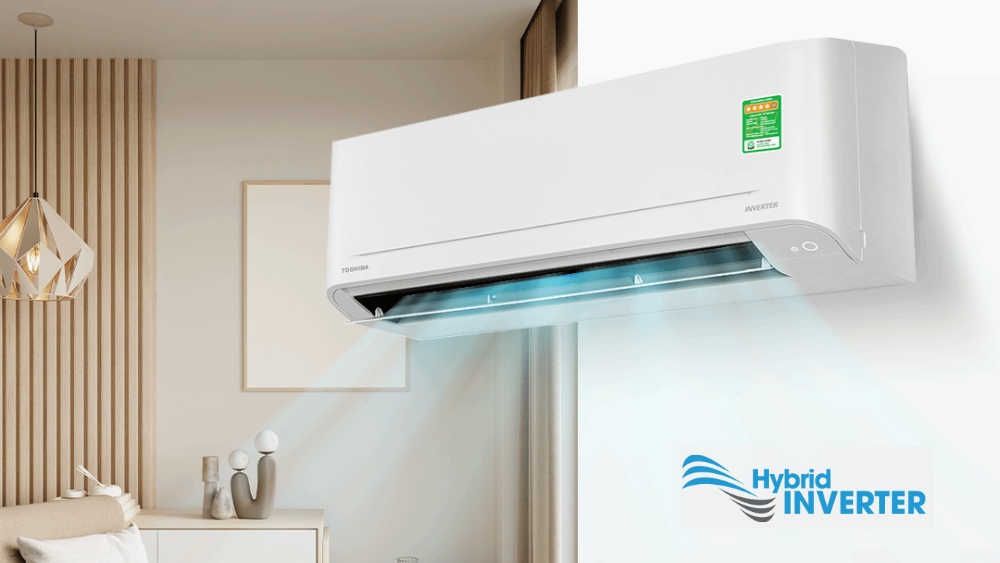 Công nghệ Hybrid Inverter tiết kiệm điện của Máy Lạnh Toshiba RAS-H24P2KCVG