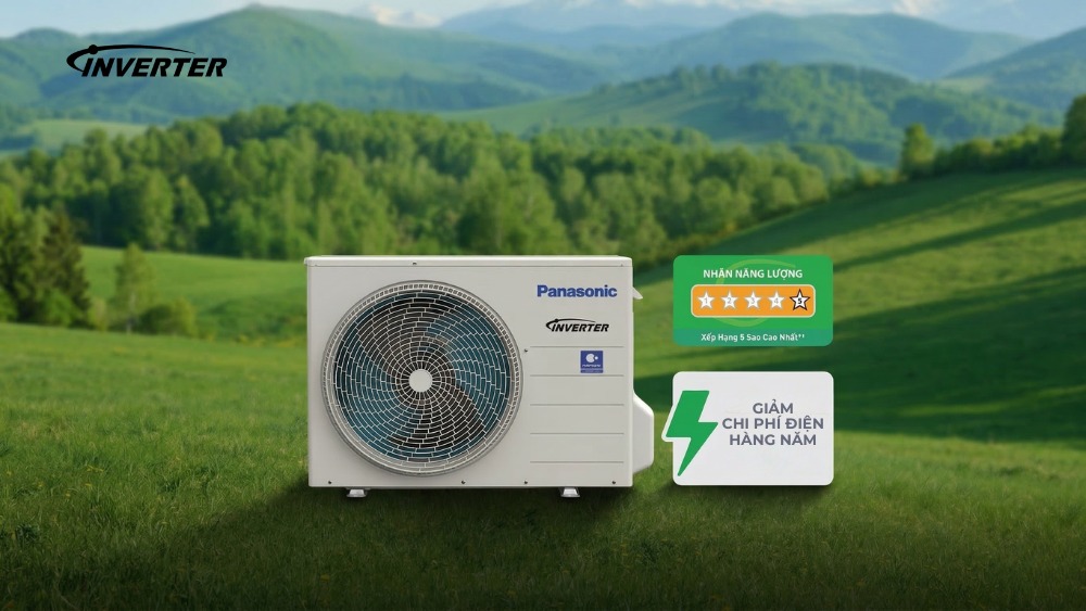 Máy lạnh Panasonic CU/CS-PU18CKH-8D tiết kiệm điện với công nghệ Inverter