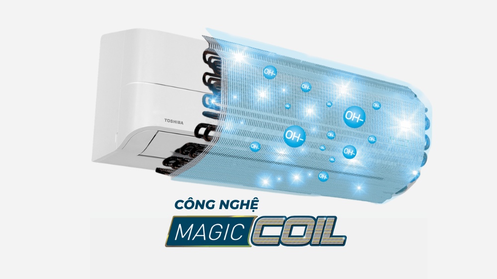 Công nghệ Magic Coil chống bám bẩn trên Máy Lạnh Toshiba RAS-H24P2KCVG
