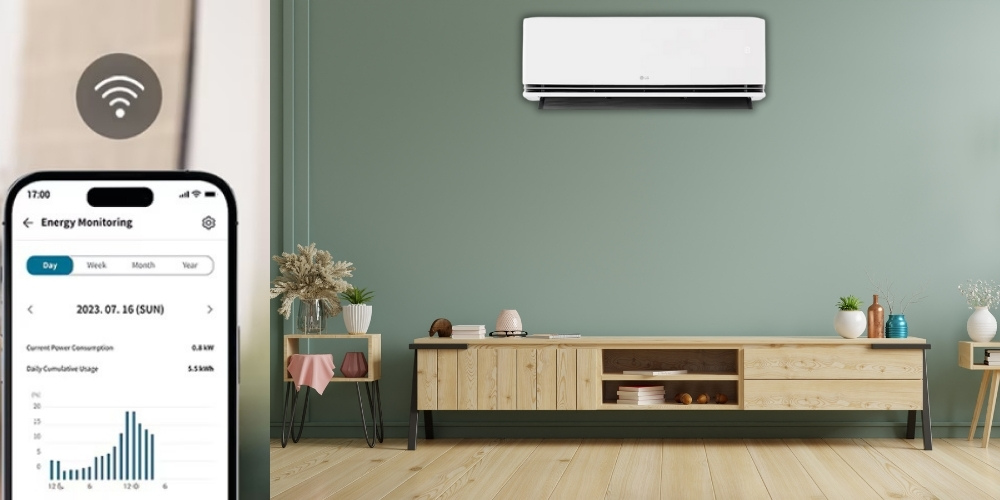 Điều khiển IDC09B2 tiện lợi qua ứng dụng LG ThinQ bằng Wifi