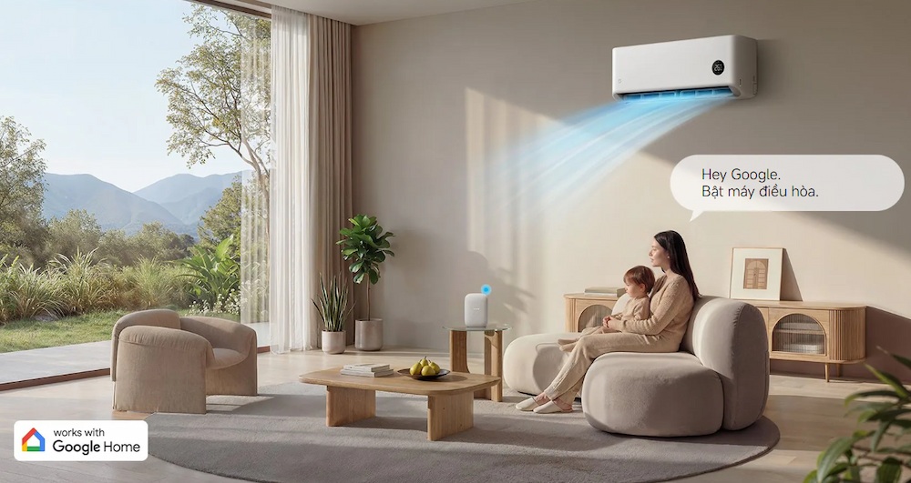 Điều khiển Máy Lạnh ASC-12WO/N2C5-VN bằng giọng nói qua loa thông minh
