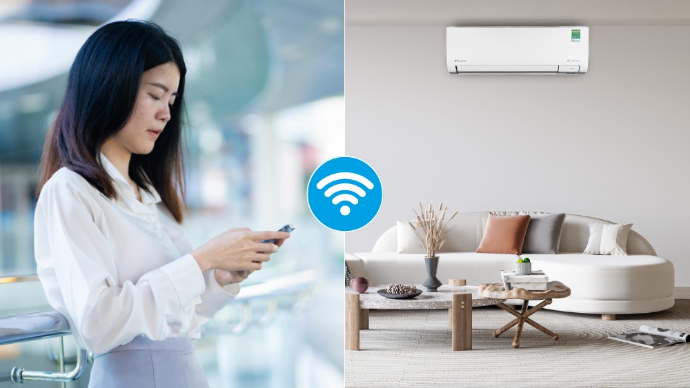 Điều khiển Máy Lạnh Daikin FTKM25AVMV qua ứng dụng Daikin Air Select