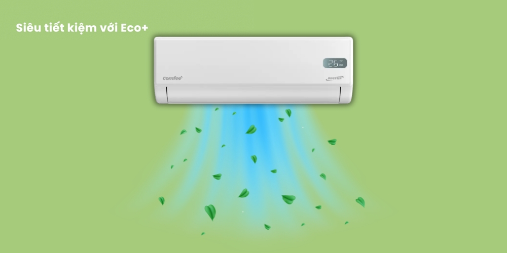 Eco+ tối ưu điện năng tiêu thụ khi sử dụng máy lạnh CFS-25VGX