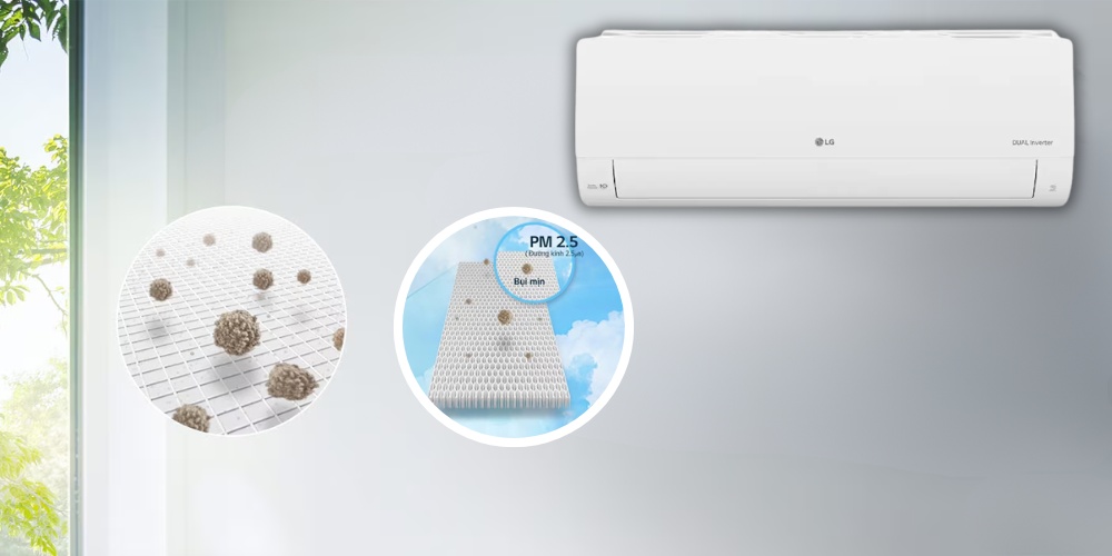 Màng lọc sơ cấp và bộ lọc PM2.5 bảo vệ sức khỏe, loại bỏ bụi bẩn hiệu quả