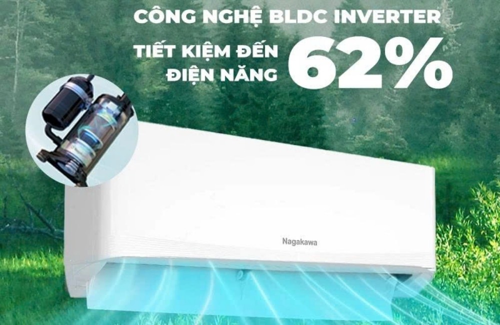 Máy Lạnh 1.5 Hp NIS-C12R2T62 BLDC Inverter tiết kiệm điện năng
