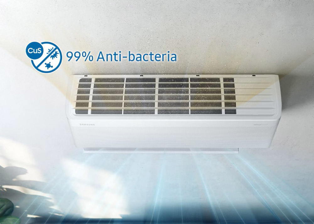 Máy Lạnh 1 Hp AR60H10D1MW lọc không khí bằng phân tử đồng giúp không gian sạch hơn