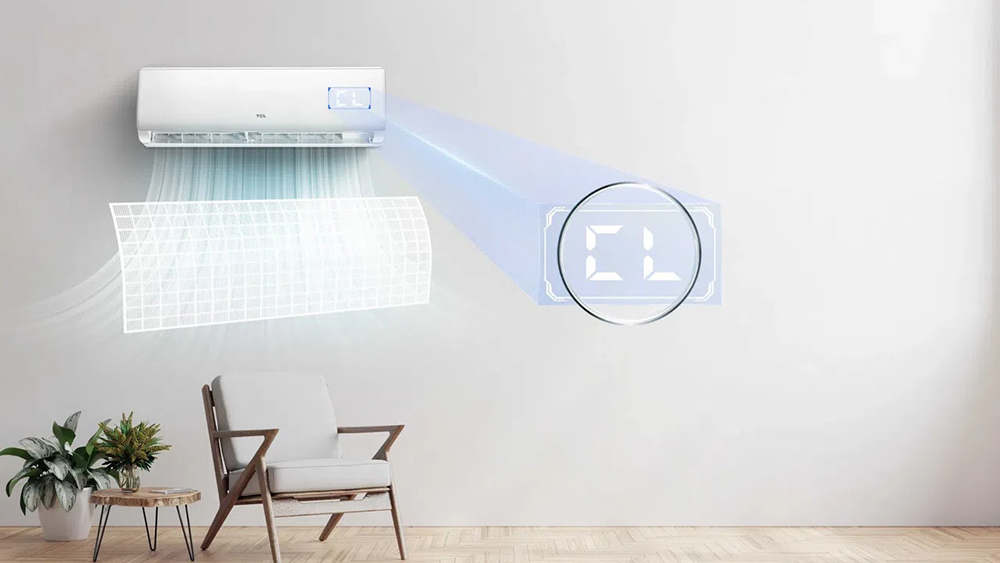 Máy Lạnh 1 Hp TBIP-10CSD/TPHI hiển thị thông báo vệ sinh bộ lọc định kỳ