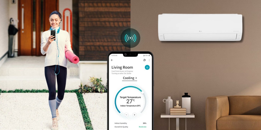 Máy Lạnh 2.5 HP IEC24M2 dễ dàng điều khiển và cài đặt bằng smartphone