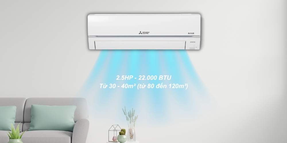 Máy Lạnh 2.5Hp MSY/MUY-GR60VF phù hợp không gian diện tích lớn