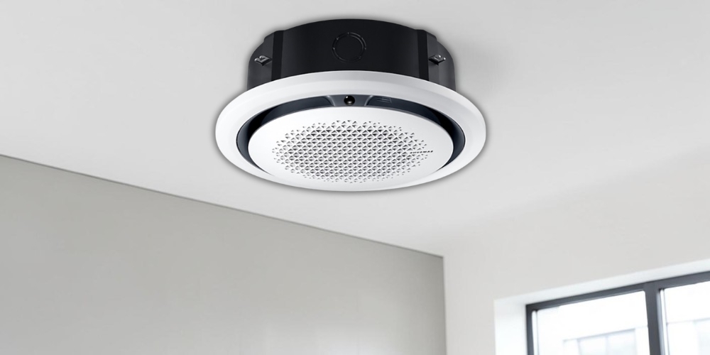 Máy Lạnh 360 Cassette AC071FE6DKF/EA lan tỏa luồng gió đa hướng, mát khắp không gian