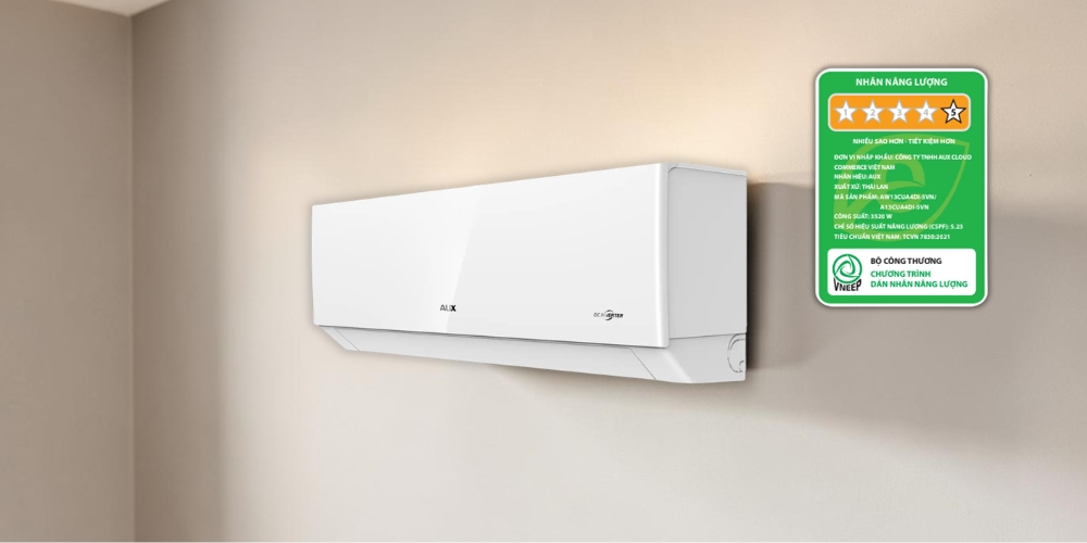 Máy Lạnh AUX Inverter AW13CUA4DI-5VN tiết kiệm điện thông minh