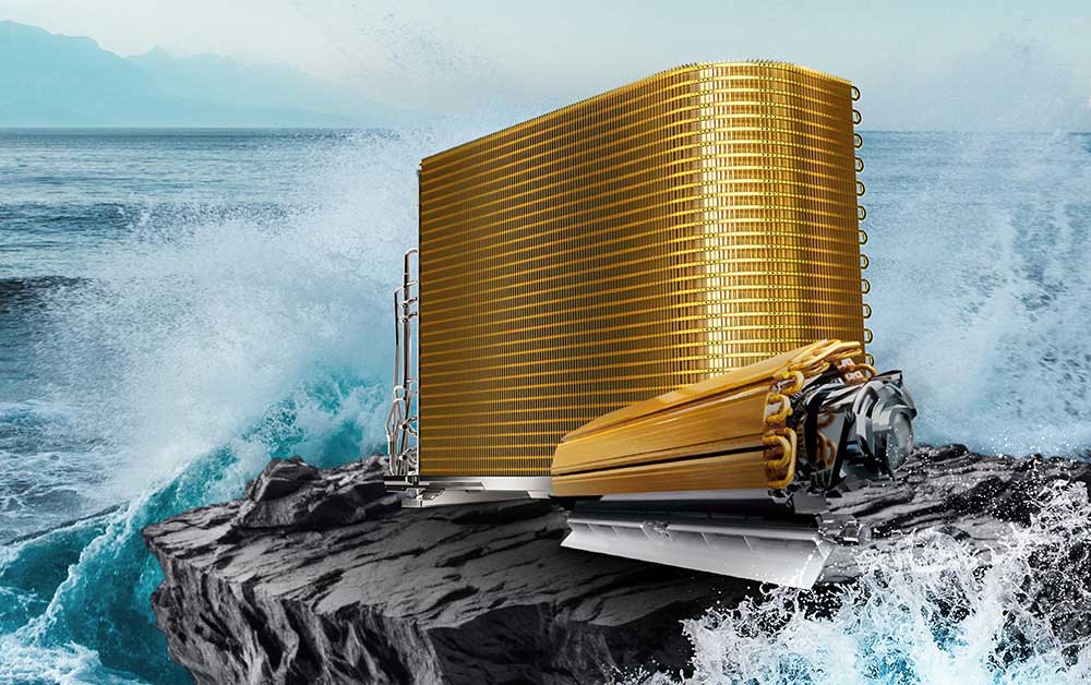 Máy lạnh Casper JC-09IU36 trang bị dàn tản nhiệt mạ vàng chống ăn mòn vượt trội