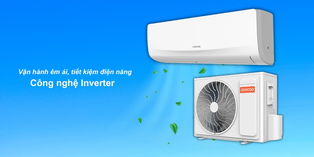 Máy Lạnh CooCaa Inverter SMCC09C-2A2A3NC tiết kiệm điện năng hiệu quả