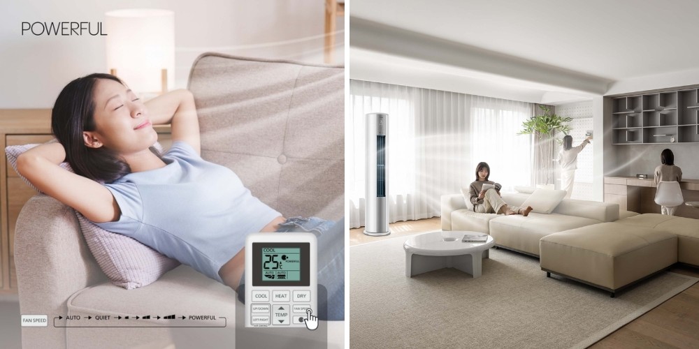 Máy Lạnh CU/CS-NZ24CF1H-8H với chế độ Powerful làm lạnh nhanh
