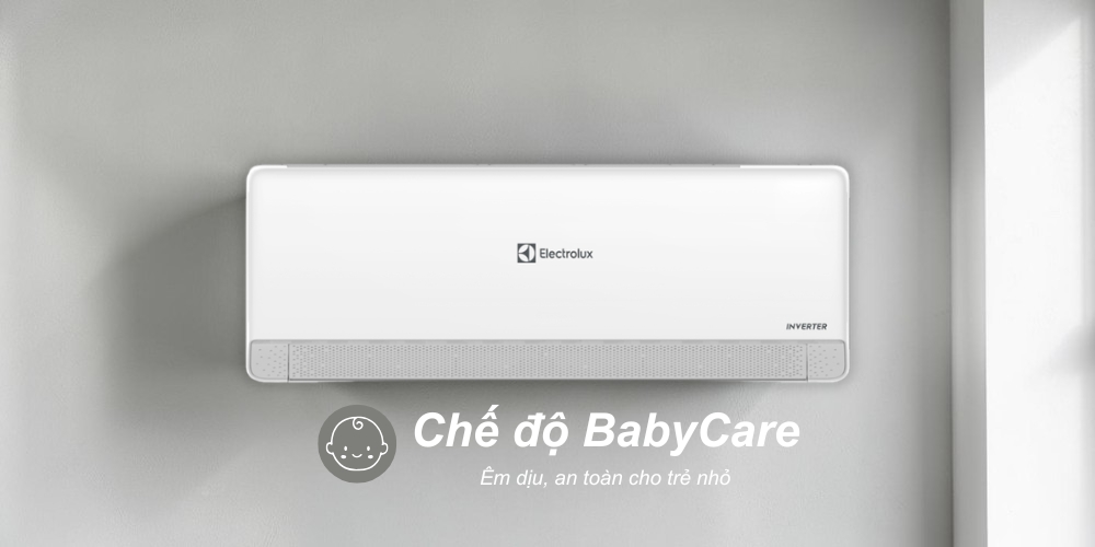 Máy Lạnh Electrolux 1.5 Hp ESV12C6CF chế độ BabyCare êm dịu cho trẻ nhỏ