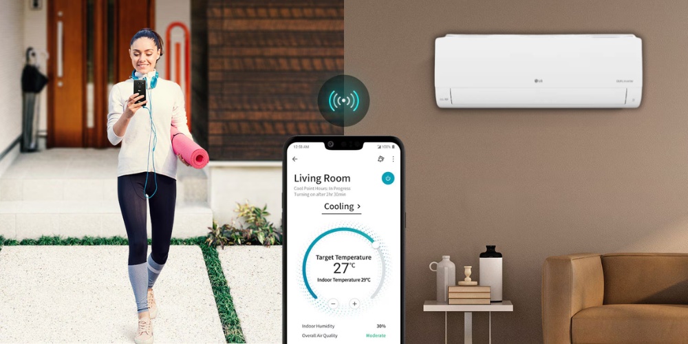 Máy Lạnh Inverter 2 Hp IEC18M2 điều khiển từ xa qua điện thoại với kết nối Wi-Fi tiện lợi