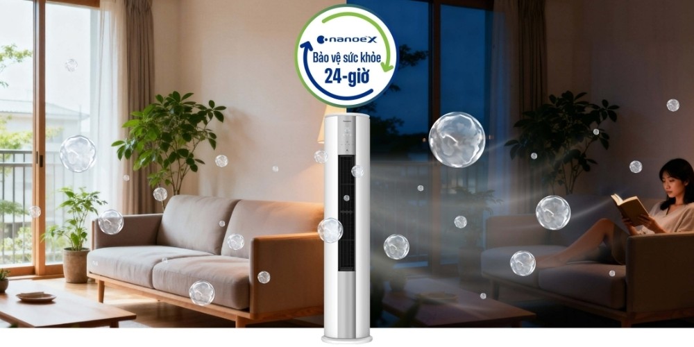 Máy Lạnh Inverter 3 Hp CU/CS-NZ24CF1H-8H tích hợp nanoe™ X thế hệ 2 hỗ trợ làm sạch không khí