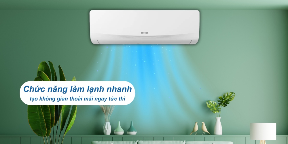 Máy Lạnh Inverter SMCC09C-2A2A3NC trang bị chức năng làm lạnh nhanh