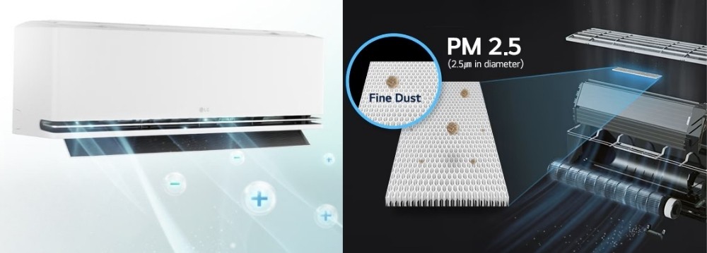 Máy Lạnh LG 1Hp IDC09B2 lọc sạch bụi mịn PM2.5, bảo vệ sức khỏe