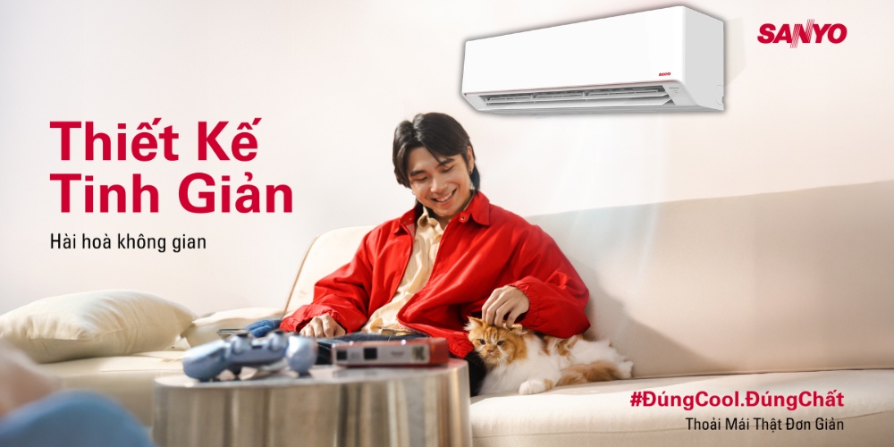 Máy Lạnh Sanyo 2.5 Hp SO/SI-24TSJIVNB kiểu dáng tối giản