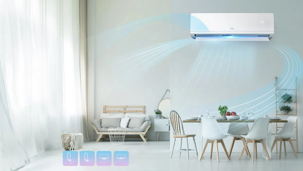Máy Lạnh TCL 1 Hp TBIP-10CSD/TPHI cho luồng không khí lan tỏa mọi ngóc ngách