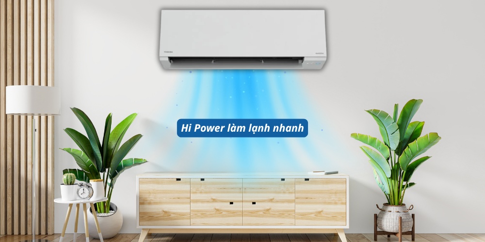 Máy Lạnh Toshiba RAS-H18F2KCVSG tăng tốc làm lạnh hiệu quả nhanh chóng