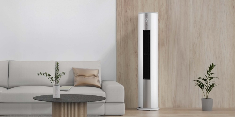 Máy Lạnh Tủ Đứng CU/CS-NZ24CF1H-8H thiết kế màu bạc sang trọng