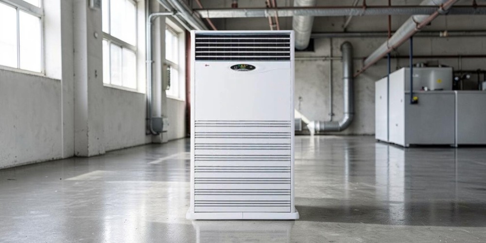 Máy Lạnh Tủ Đứng LG APUQ200LNA0 thiết kế vững chãi với gam màu thanh lịch hiện đại