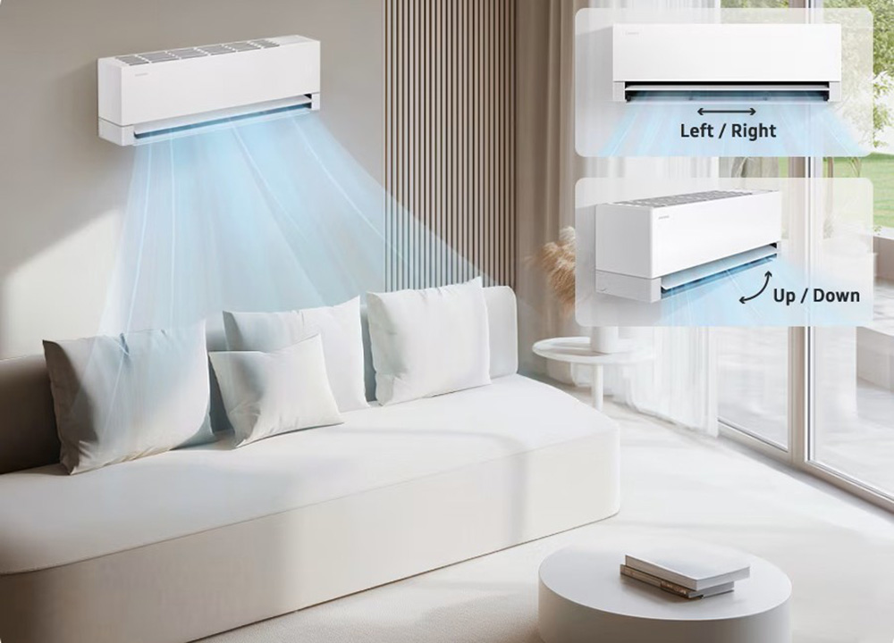 Máy Lạnh Wind-Free 1.5 Hp AR80H13DAAW phân bổ hơi lạnh đồng đều khắp phòng