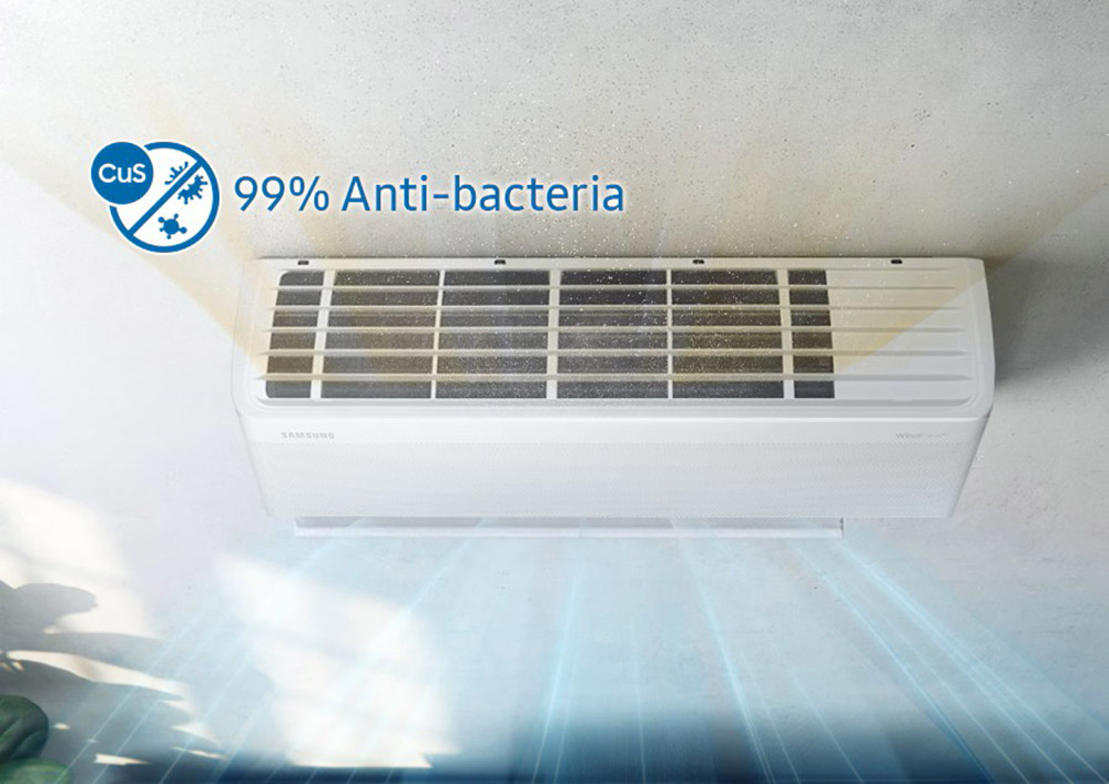 Máy Lạnh WindFree Inverter 1.5 Hp AR60H13D1MW hỗ trợ giảm vi khuẩn gây hại trong không khí
