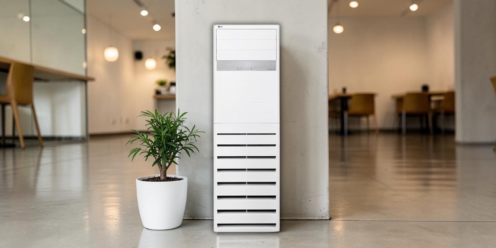 Máy Lạnh ZUUQ60LV1.EWGHEVH/ZPNQ60GT3A1 sở hữu kiểu dáng tủ đứng đặt sàn hiện đại