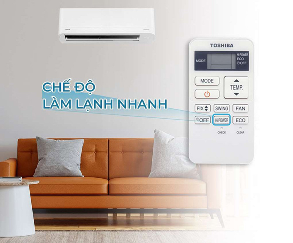 Ngay lập tức hạ nhiệt độ phòng xuống mức mong muốn chỉ sau vài phút khởi động