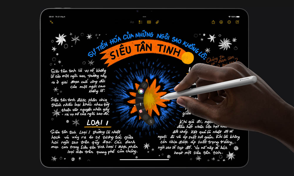 Apple Pencil Pro trên iPad Air M3 11 inch