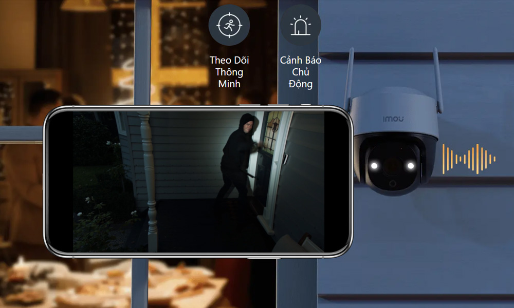 Camera IP Ngoài Trời 5MP IMOU S51FEP Full Color tăng cường an ninh