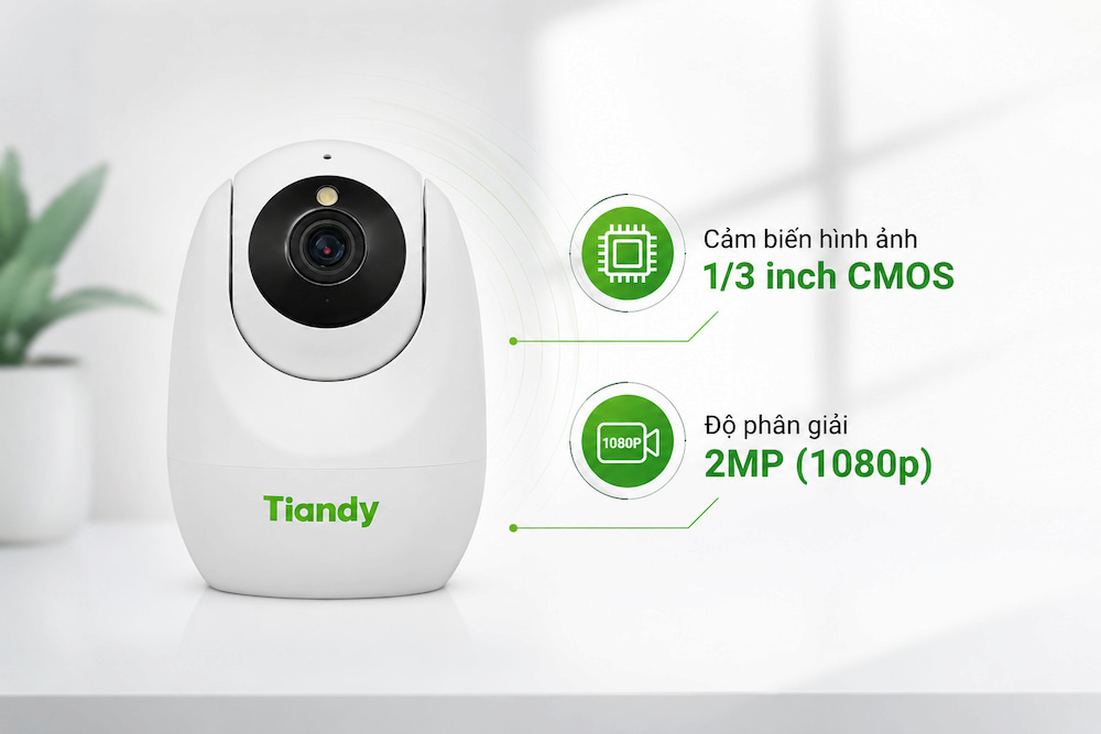 Camera Tiandy TC-H322N 9IA-4 ghi hình rõ nét