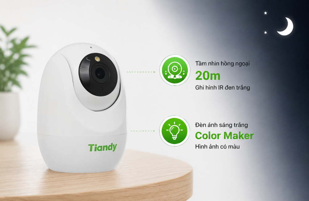 Camera Tiandy TC-H322N 9IA-4 theo dõi ban đêm