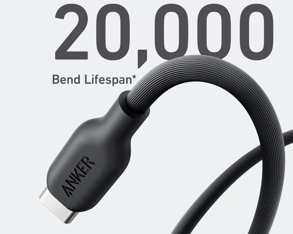 Cáp Sạc Anker 542 C-L 1.8m TPE Bio-Based Đen bền bỉ
