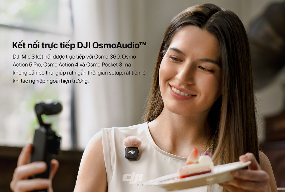 DJI Mic 3 mang đến quy trình làm việc gọn gàng, linh hoạt