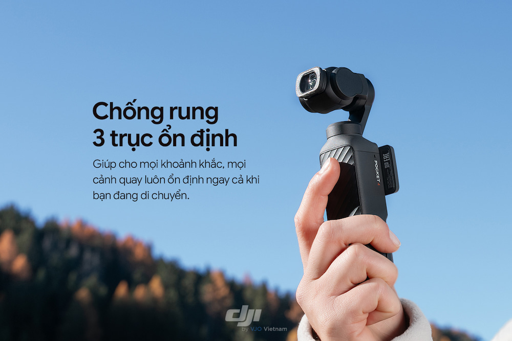 DJI Osmo Pocket 4 chống rung vượt trội