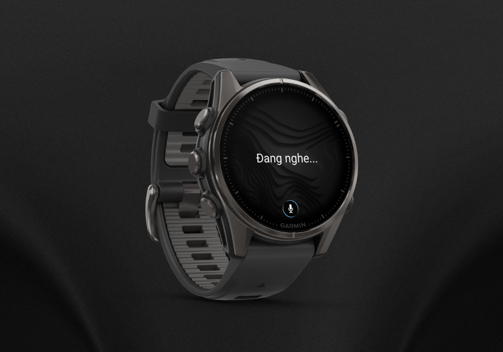 Garmin Fenix 8 Sapphire 43mm tích hợp micro và loa