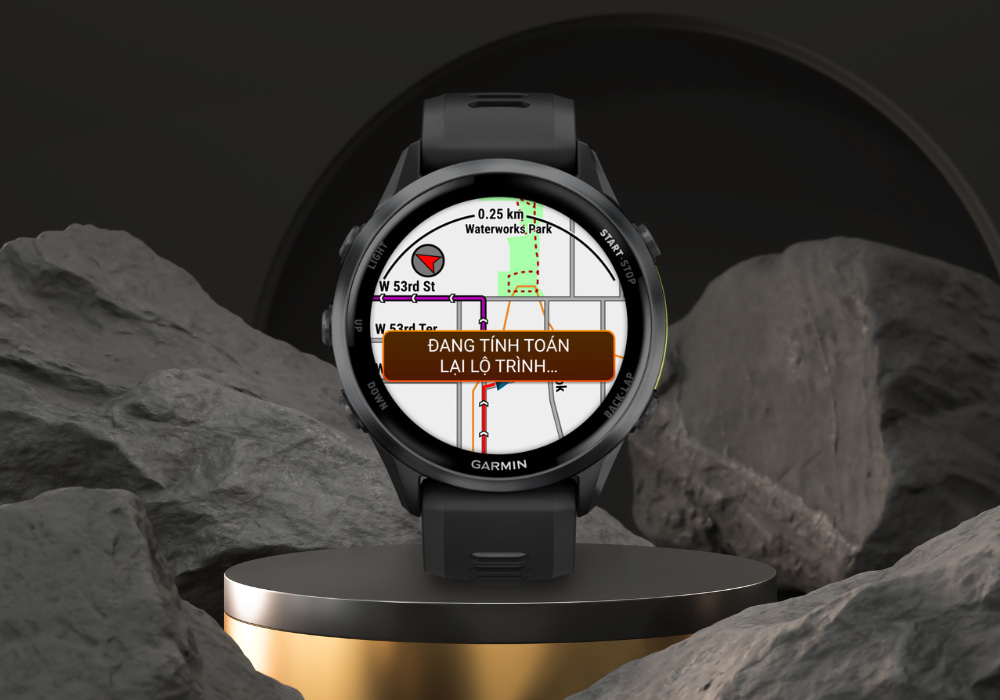Màn hình Garmin Forerunner 970 47mm dây silicone