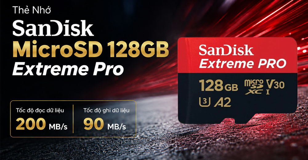 Thẻ Nhớ Sandisk MicroSD 128GB Extreme Pro