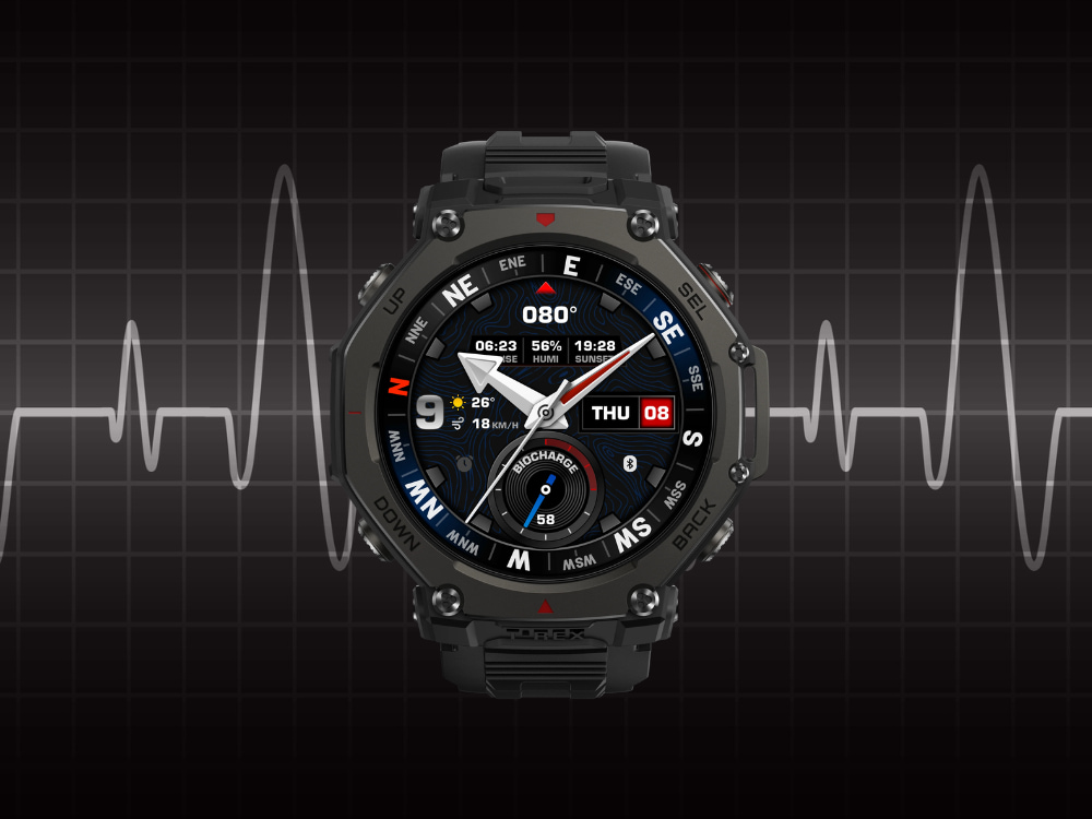Theo dõi sức khỏe trên Amazfit T-Rex 3 Pro 48mm Dây Silicone
