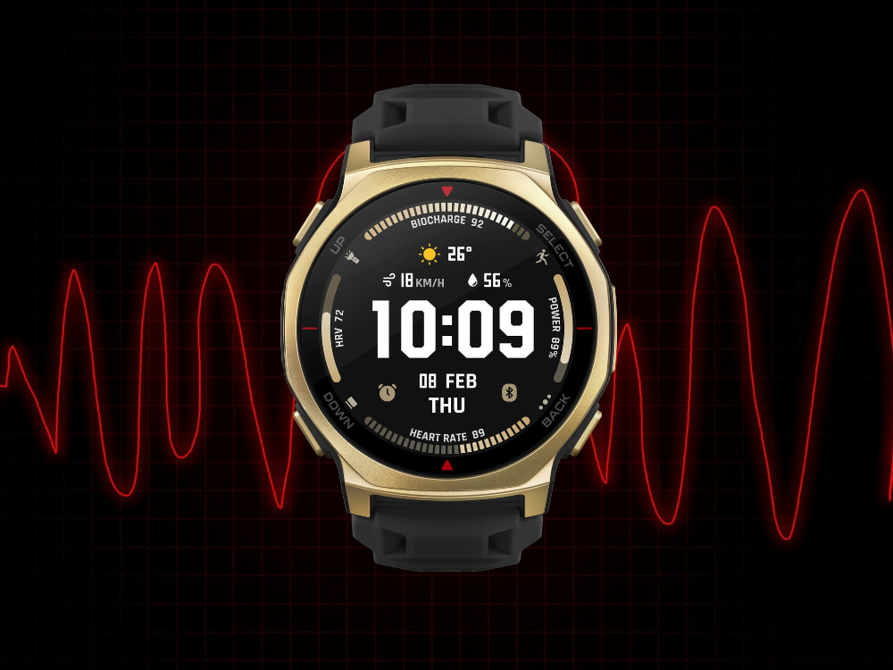 Theo dõi sức khỏe trên Amazfit T-Rex 3 Pro 44mm Dây Silicone