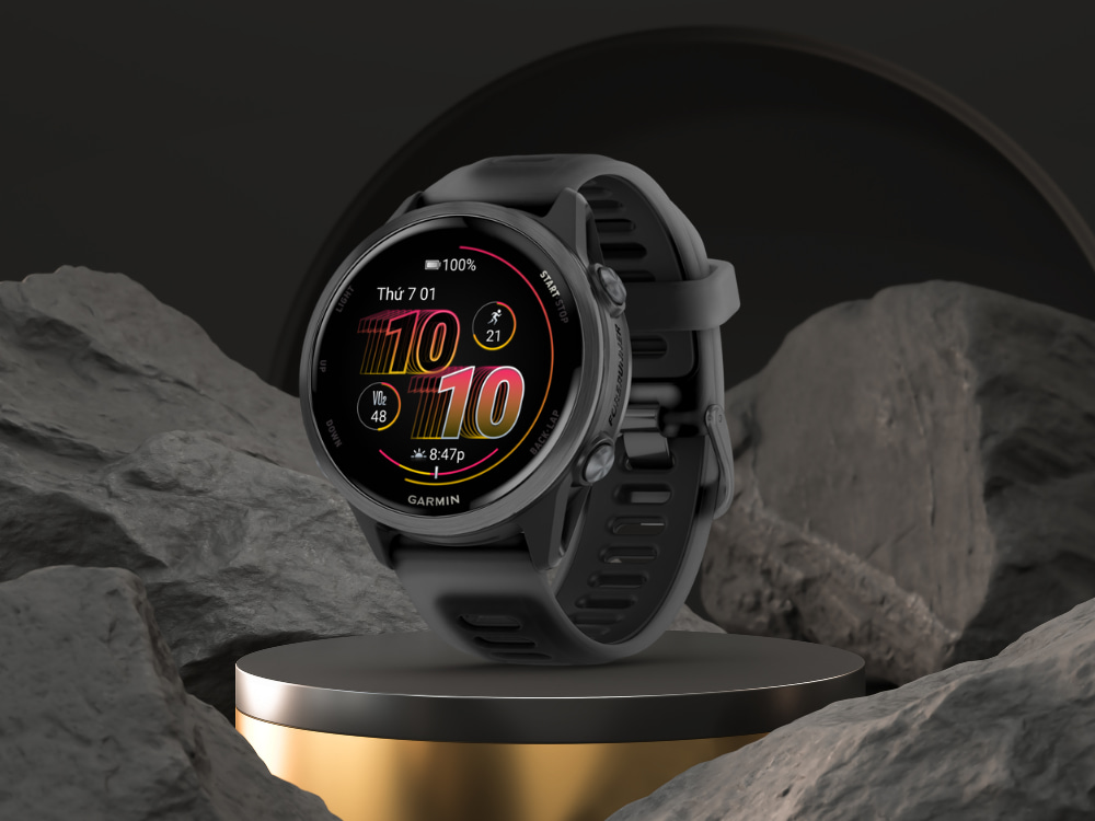 Thiết kế Garmin Forerunner 570 47mm dây silicone